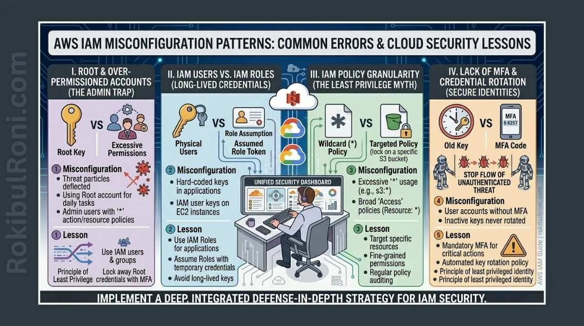 AWS IAM security review workflow and misconfiguration patterns